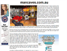 Tablet Screenshot of mancaves.com.au